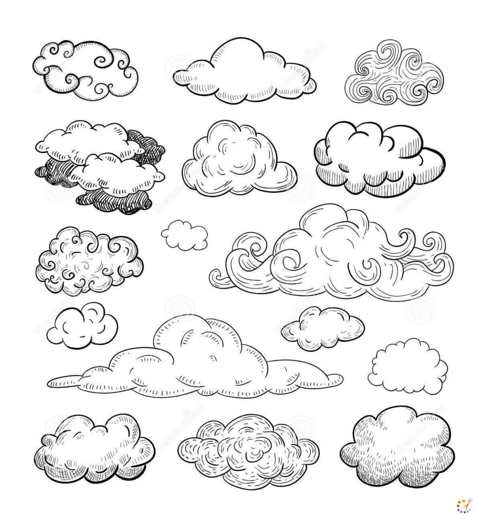 Облака скетч