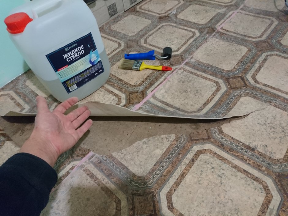 Настил коммерческого линолеума