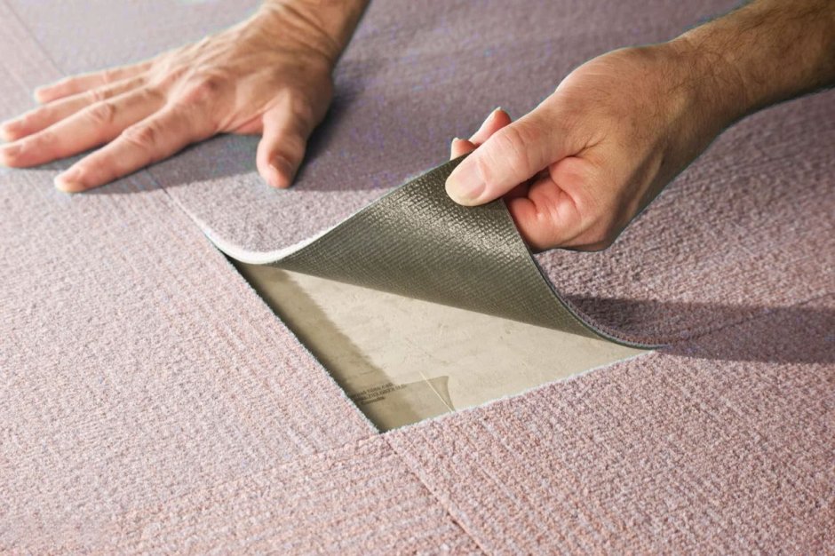 Укладка линолеума