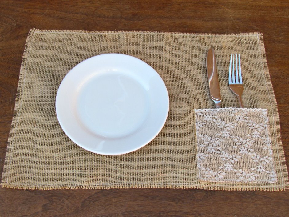 Подставка под горячее из джута