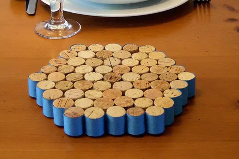 Подставка под горячее из джута