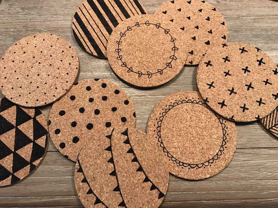 Вязаные подставки на стол