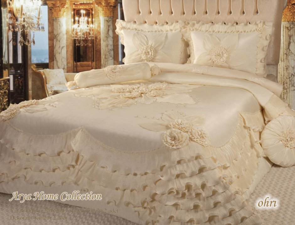 Свадебное покрывало на кровать