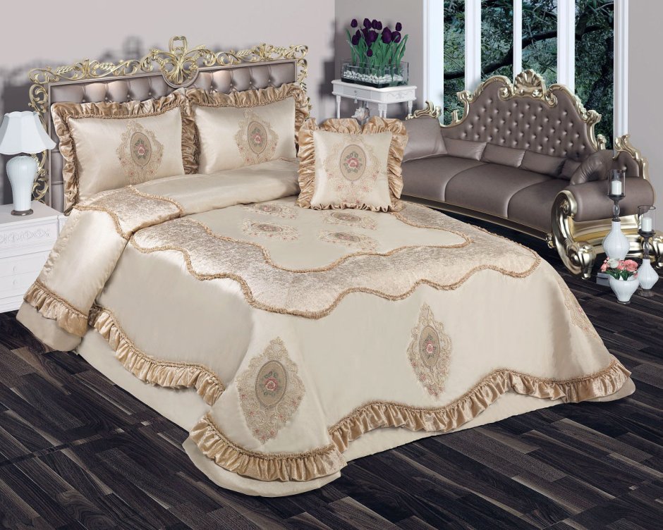 Комплект с покрывалом Karna Rosses 260x270 см