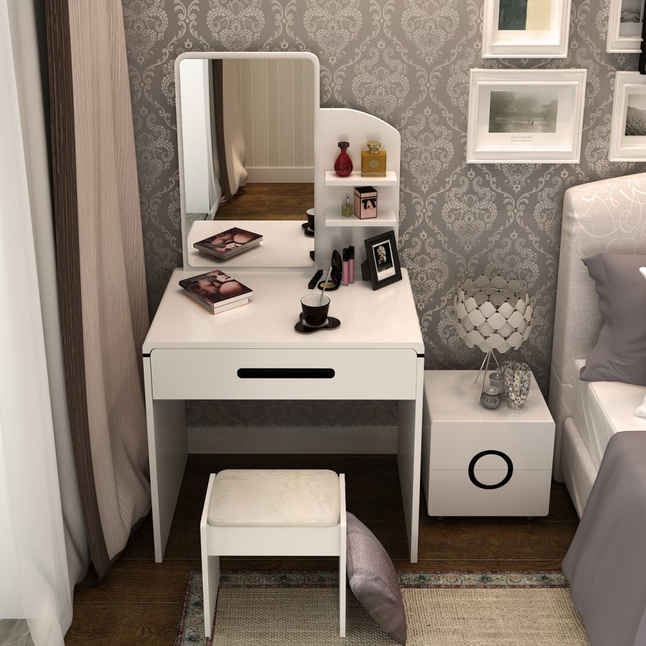 Туалетный столик в маленькой спальне