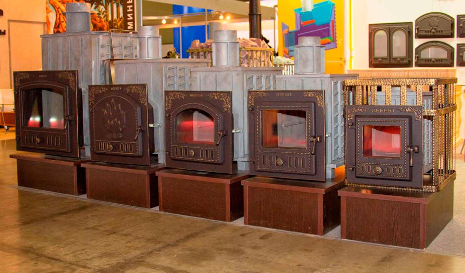 Печи Гефест для бани чугунные