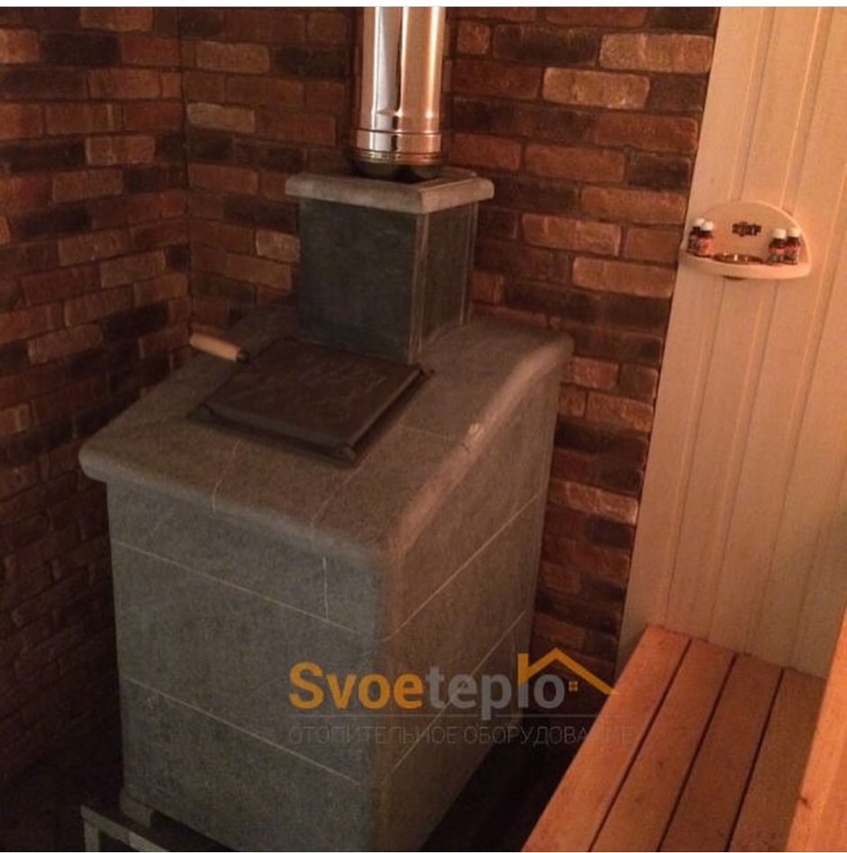 Печь Гефест труба сбоку