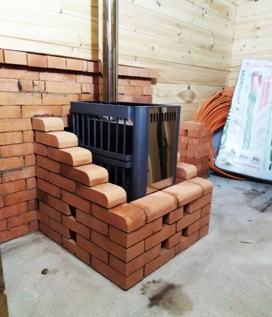 Теплодар 140 обложенный кирпичом