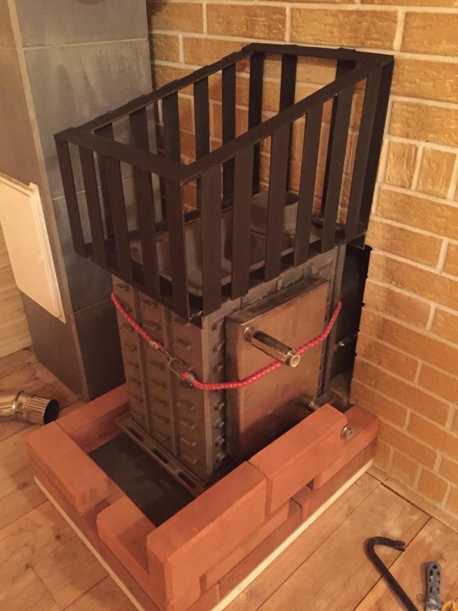 Обкладка печи Гефест кирпичом