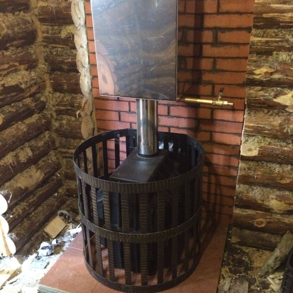 Везувий печи с баком для бани чугунные