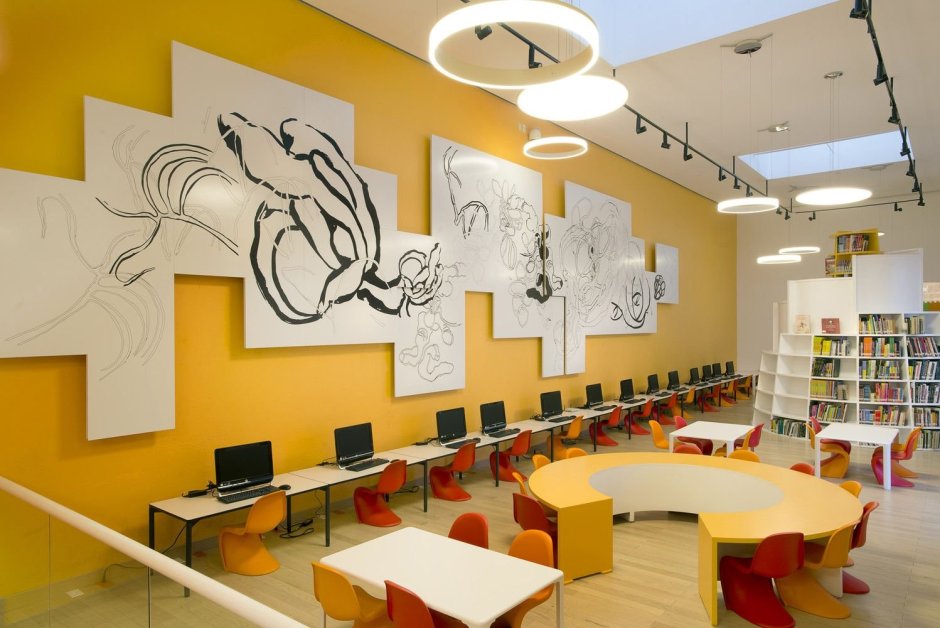 Креативный интерьер школы