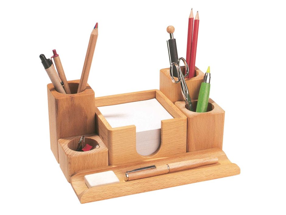 Подставка канцелярская из дерева
