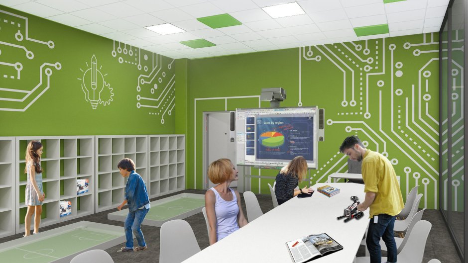 Класс в школе будущего