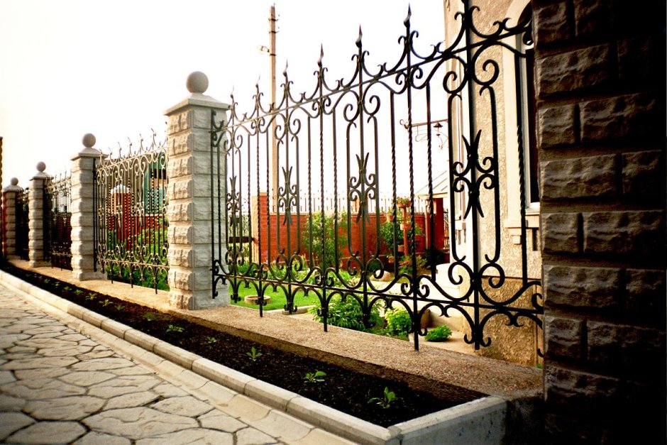 Ворота палисадники кованые Мездрин Павел