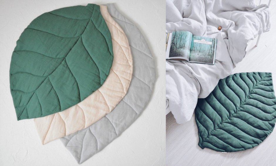 Подушка в виде листика