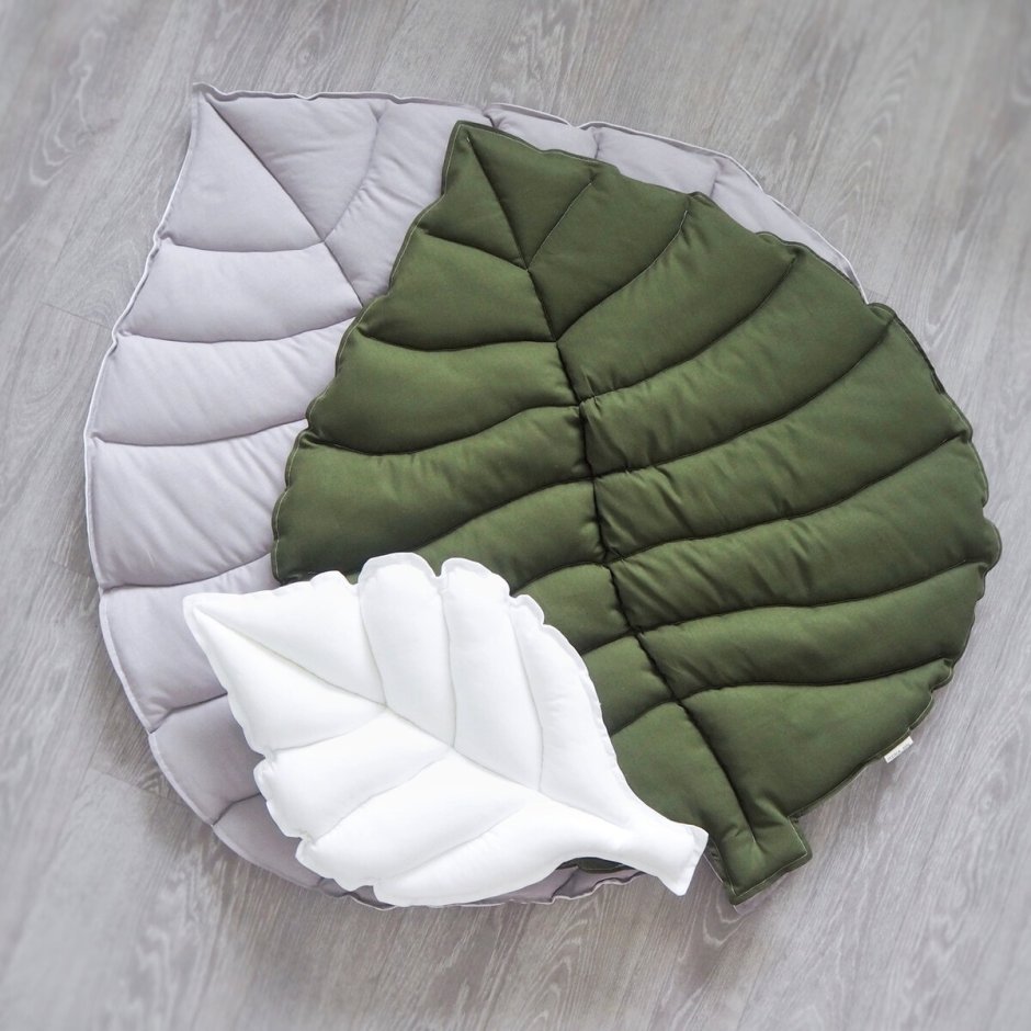 Форма подушки листочек