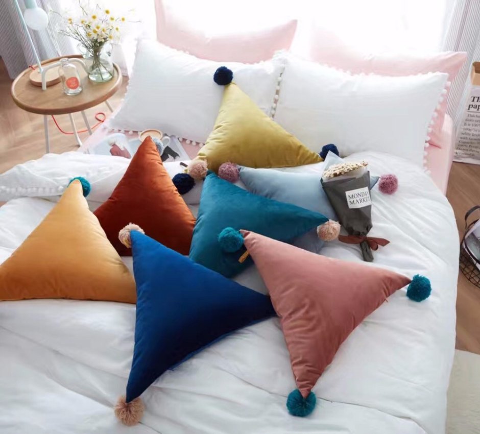 Коврик в виде листа из ткани