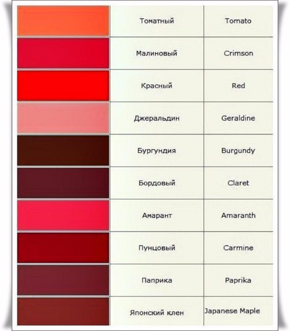 Палитра ягодных оттенков