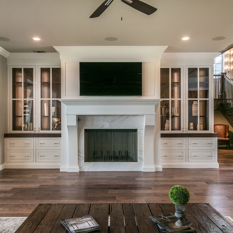 Электрические камины Отделанные камнем