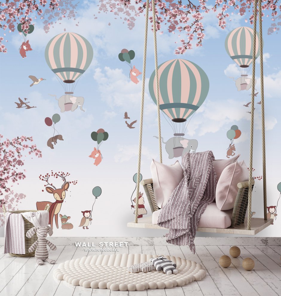 Фотообои с единорогами в интерьере