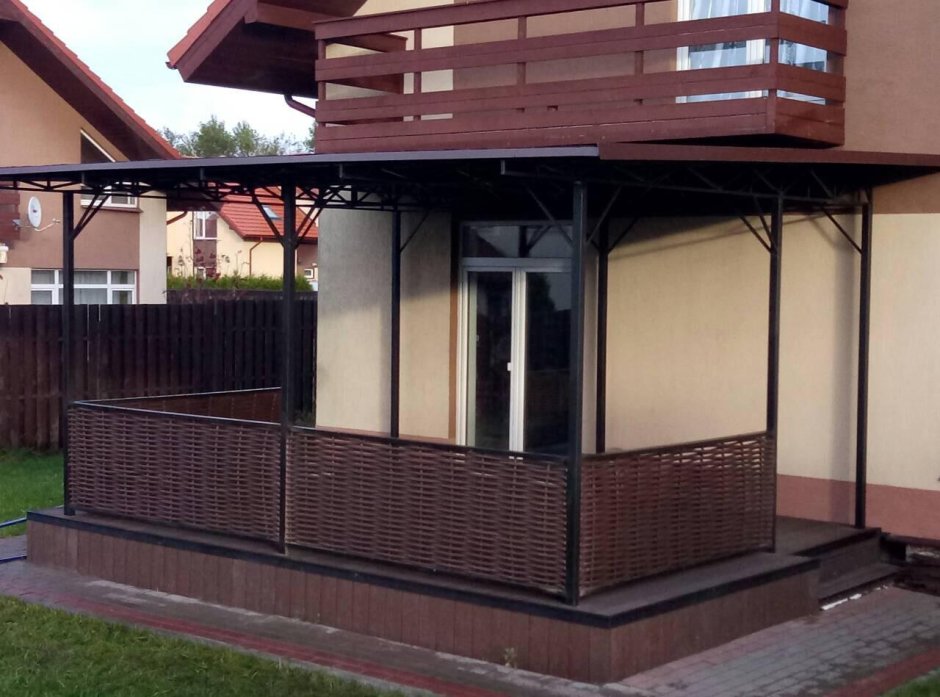 Веранда из металла