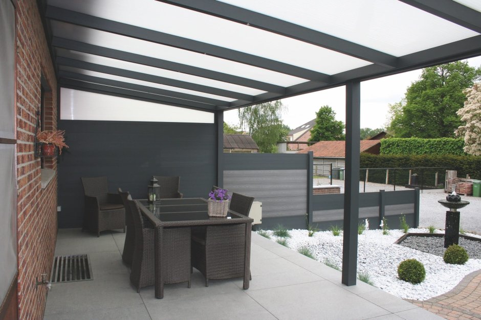 Алюминиевые навесы для террас