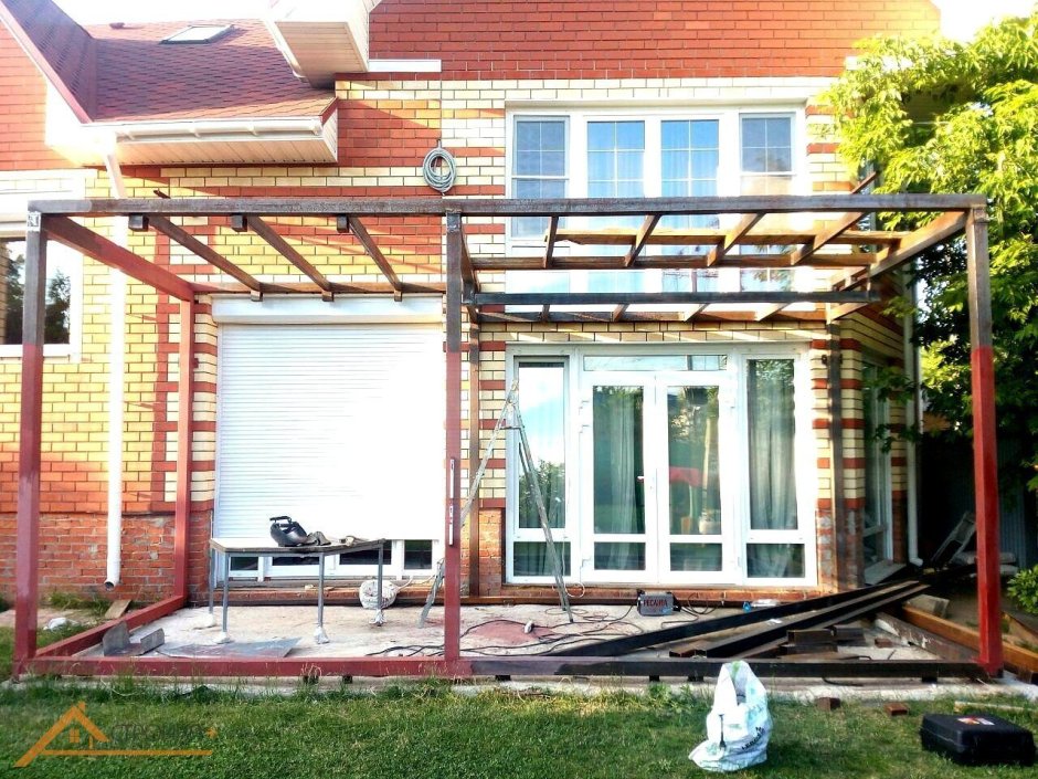 Веранда из металла