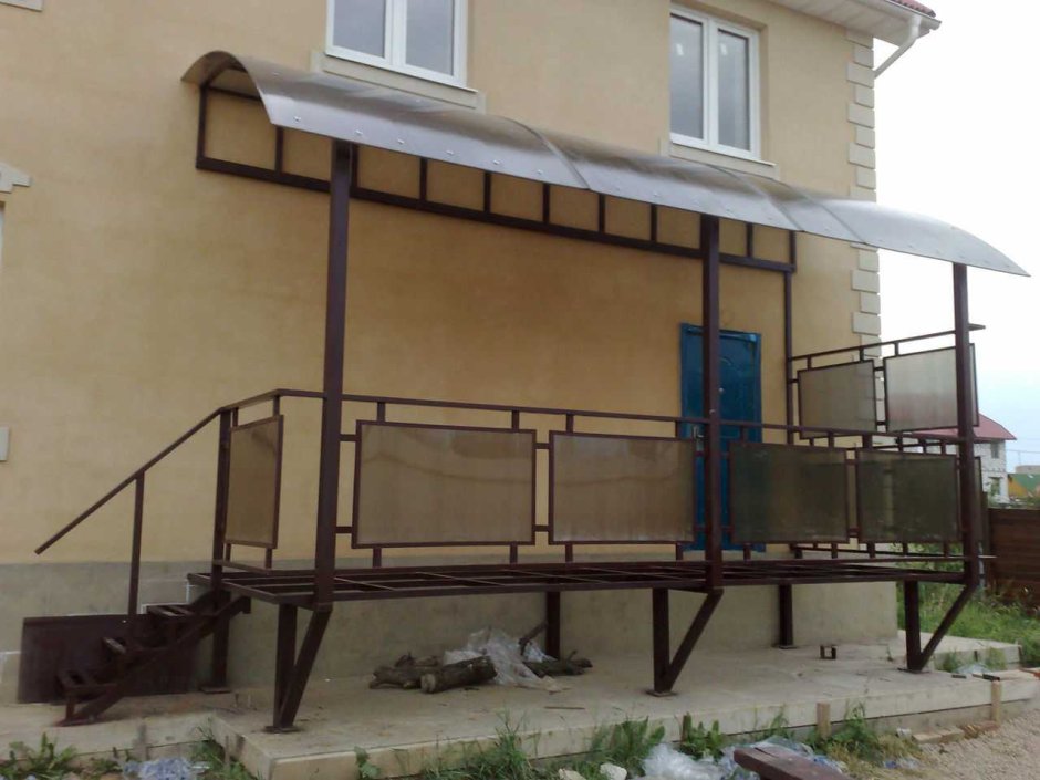 Каркас террасы из металла