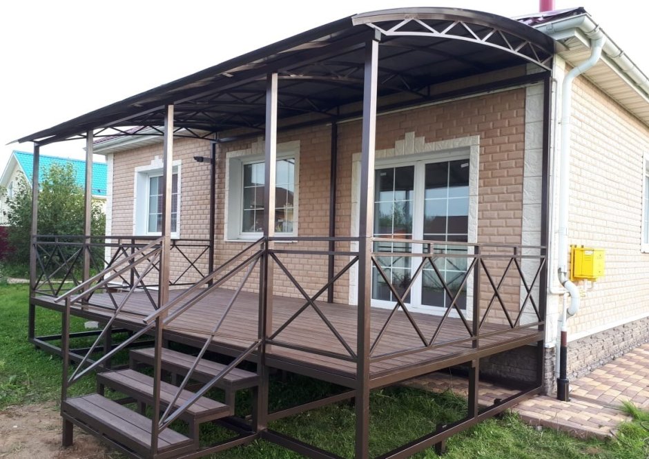 Веранды из металлоконструкций