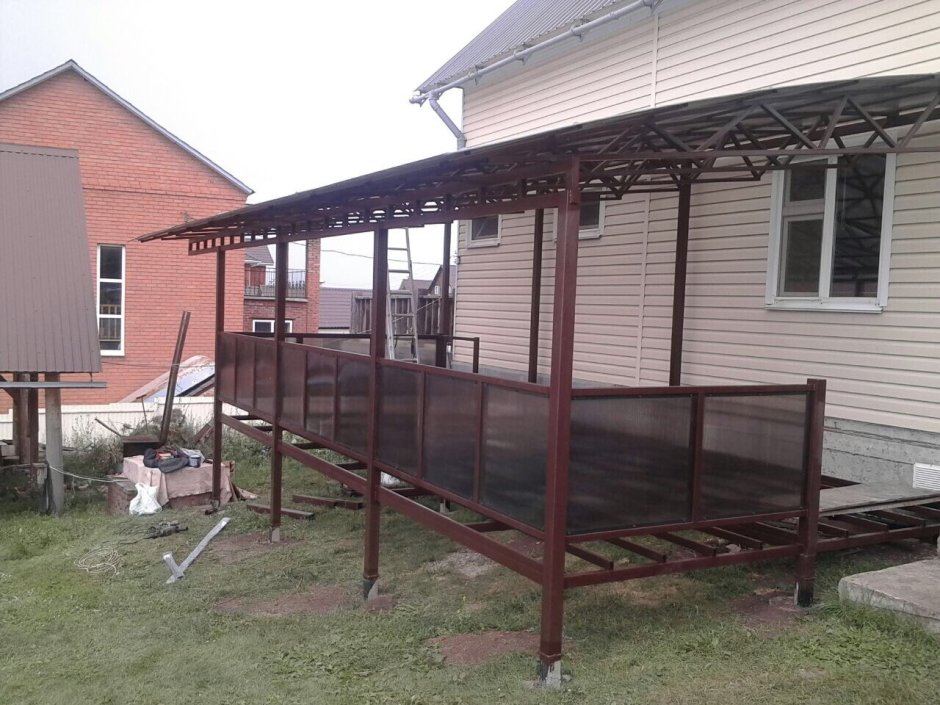 Веранда из поликарбоната