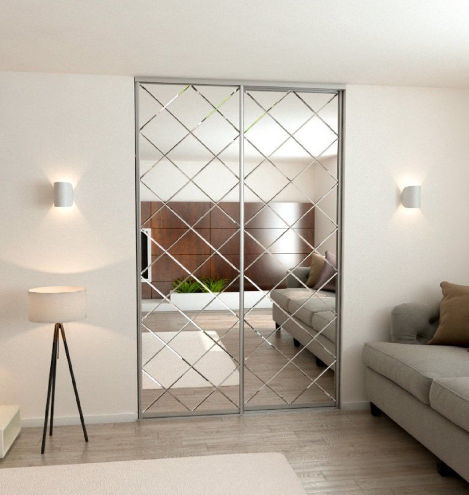 Двери купе фрезеровка ромбы