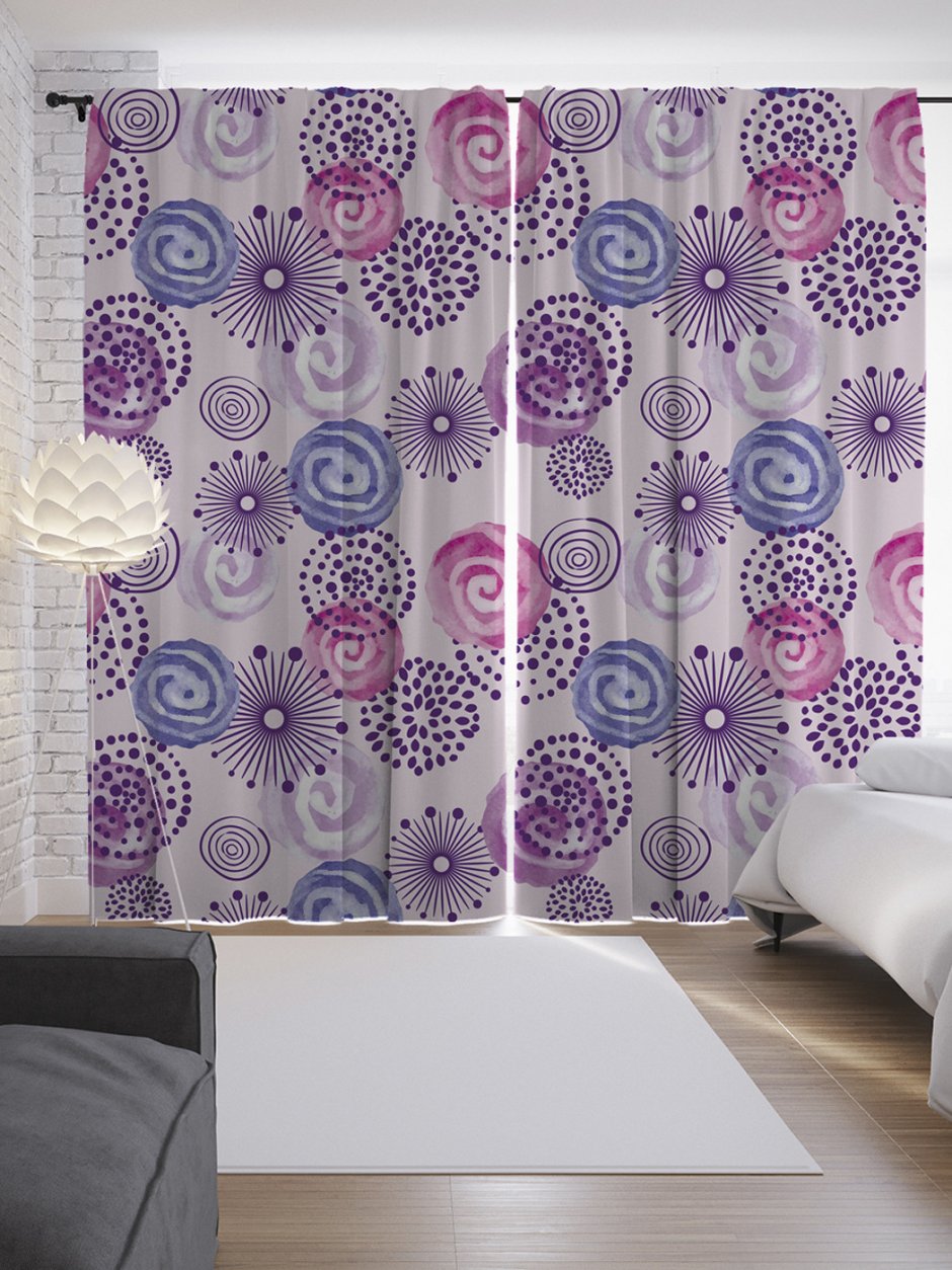 Занавески с кругами