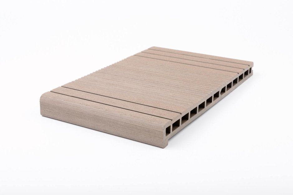 Уличная лестница эко 2 ступени из ДПК 34х100х61 см