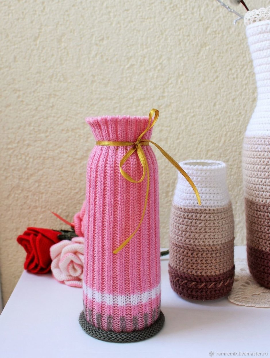 Вязаная ваза