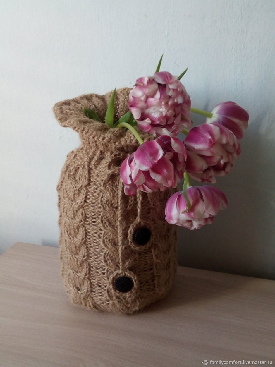 Вазы из джута