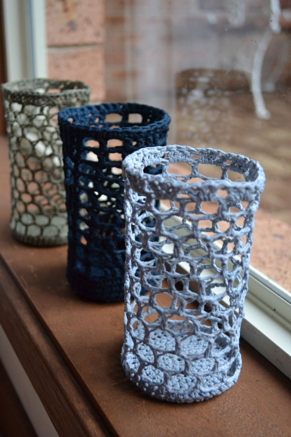 Вязаная ваза