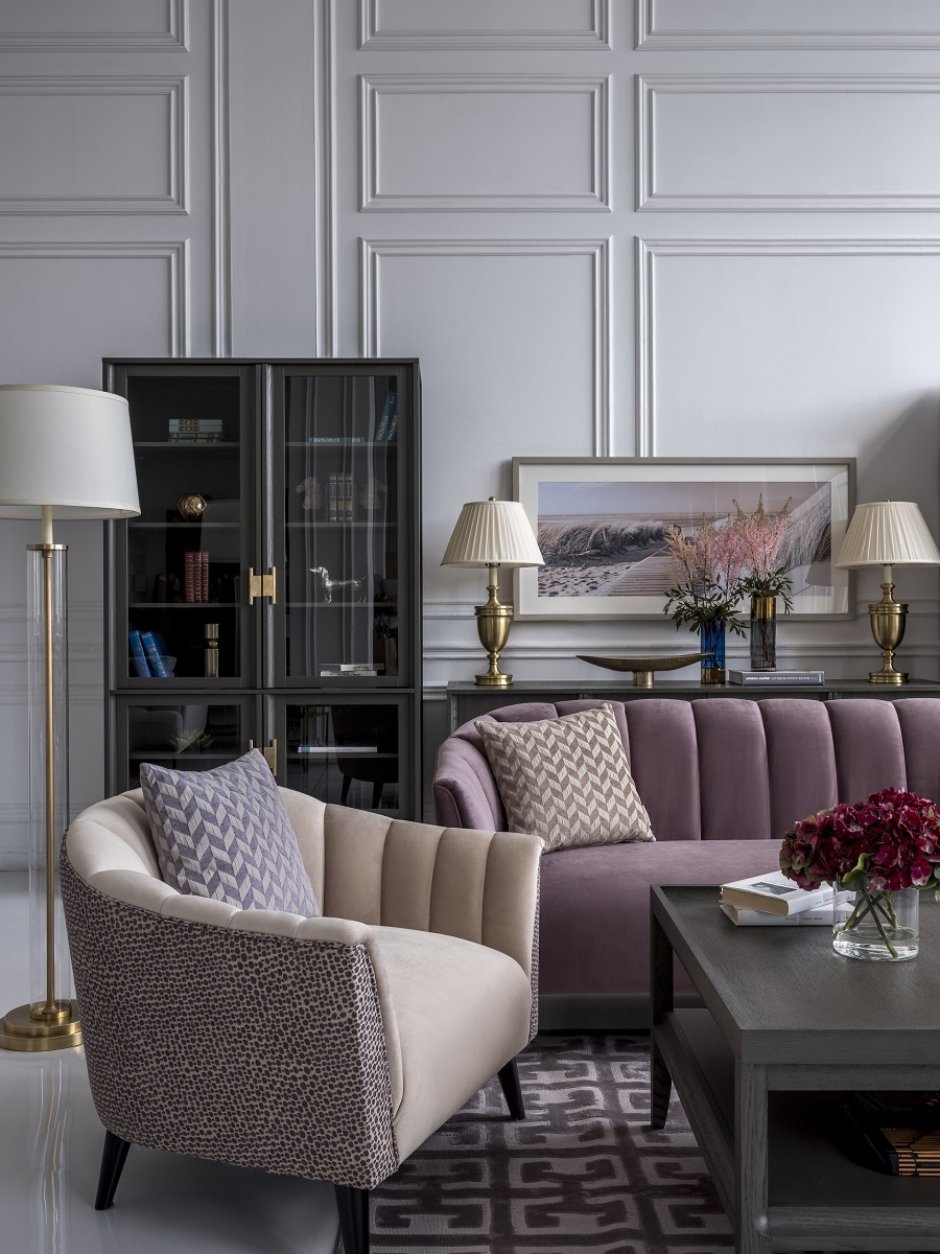 Спальня в цвете марсала