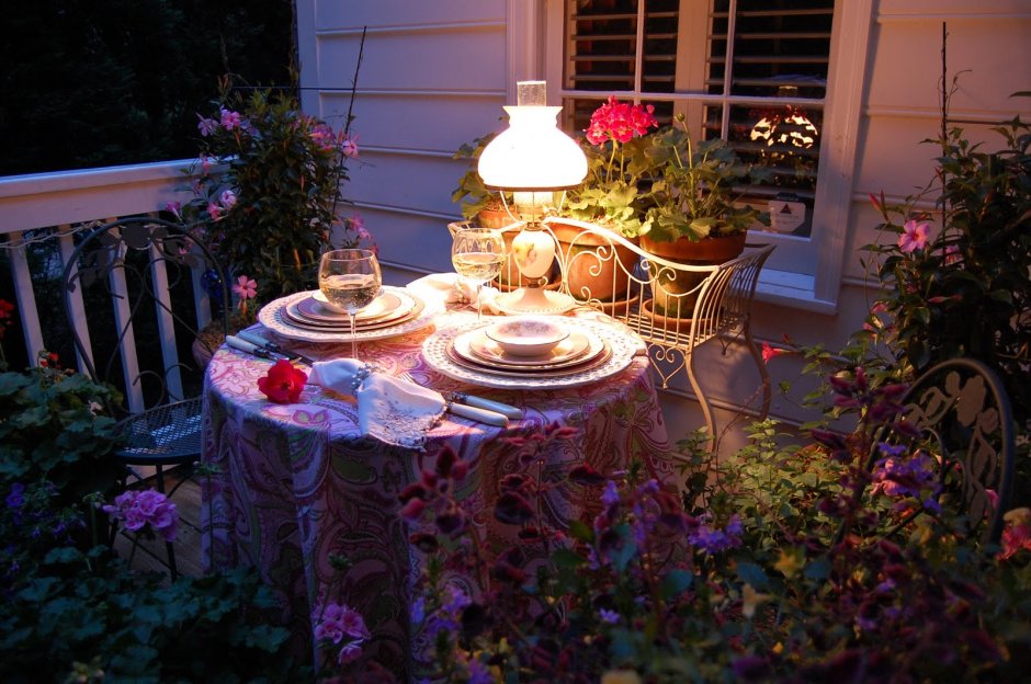 Фотосессия на летней веранде