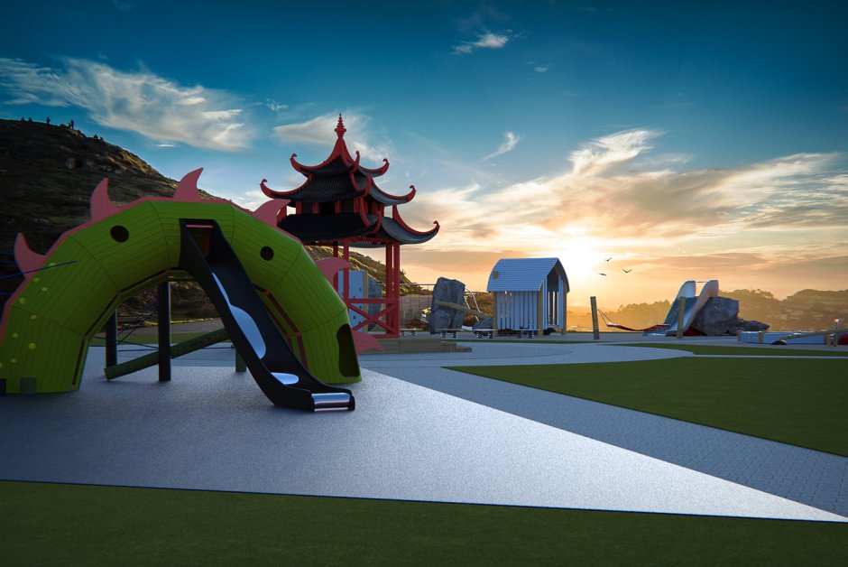 Детская площадка в стиле