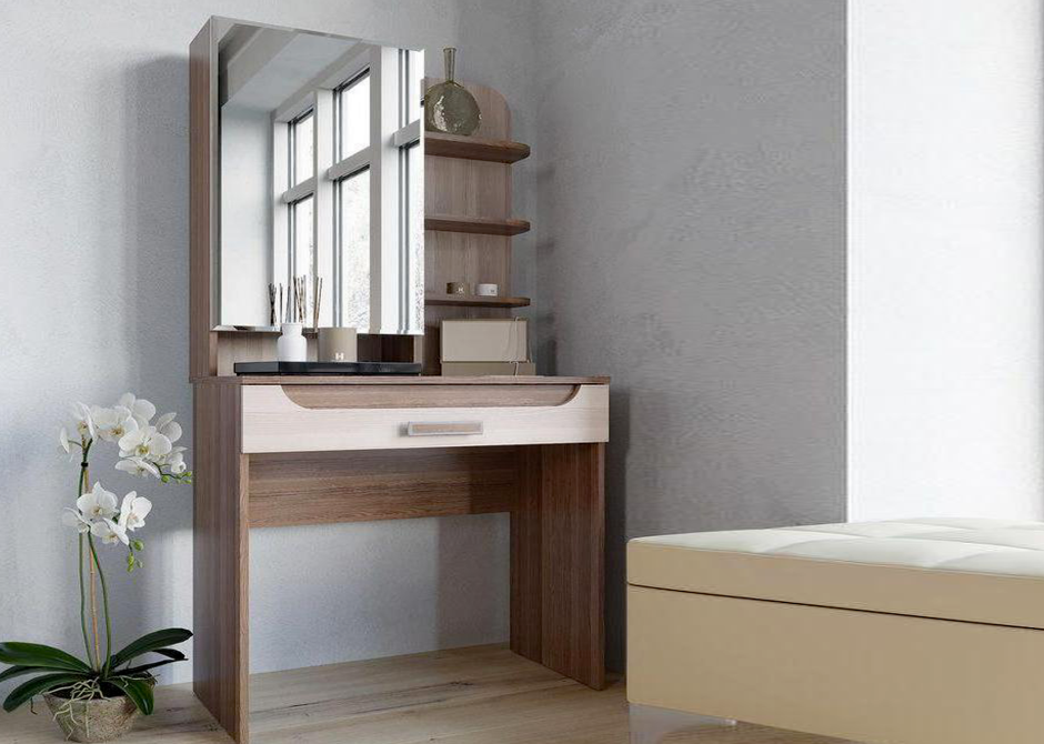 Стол туалетный 2 Милана (орех)