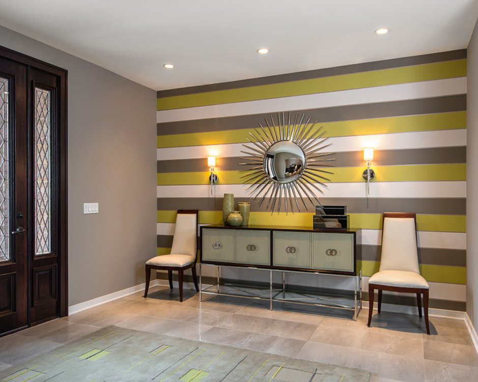 Полоски в интерьере