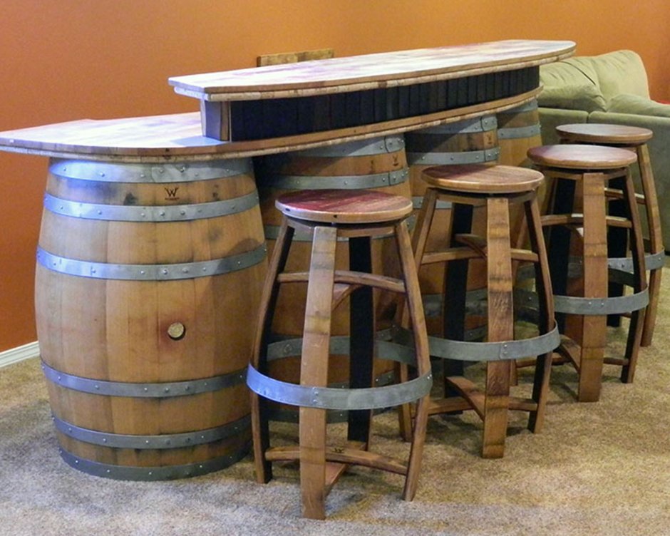 Мебель из деревянных блочке