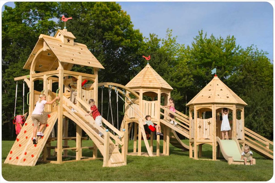 Детский деревянный городок