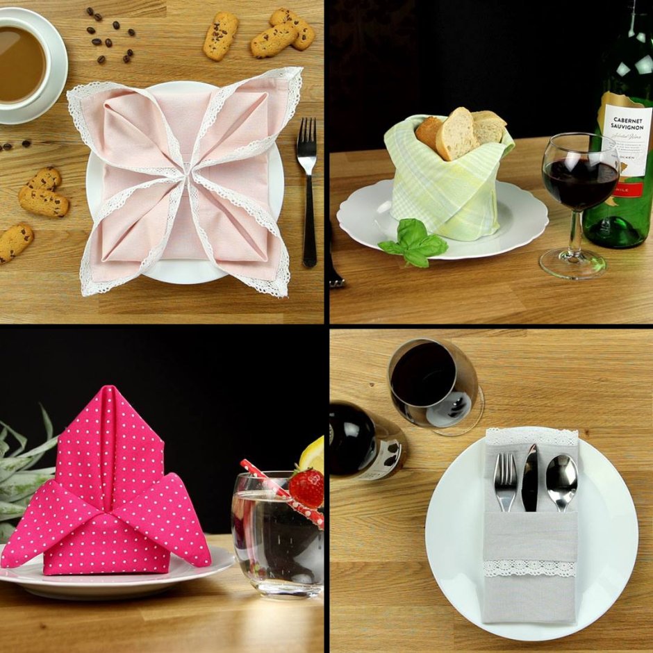 Сервировка салфеток бумажных