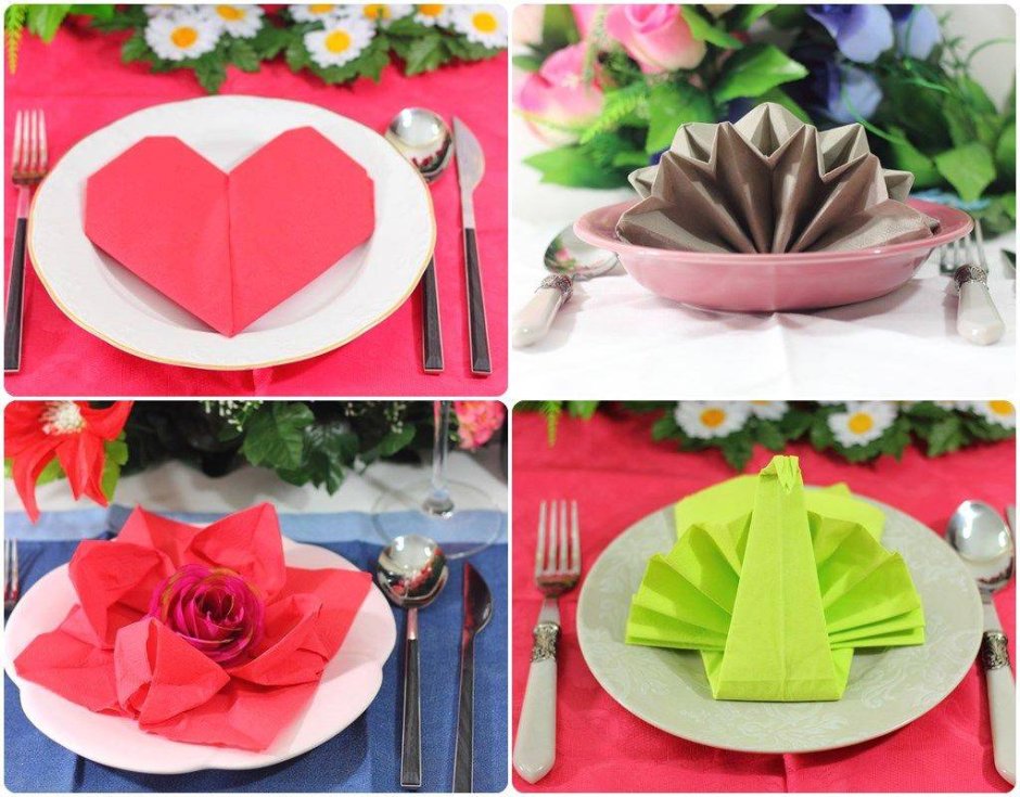 Салфетки для сервировки стола бумажные