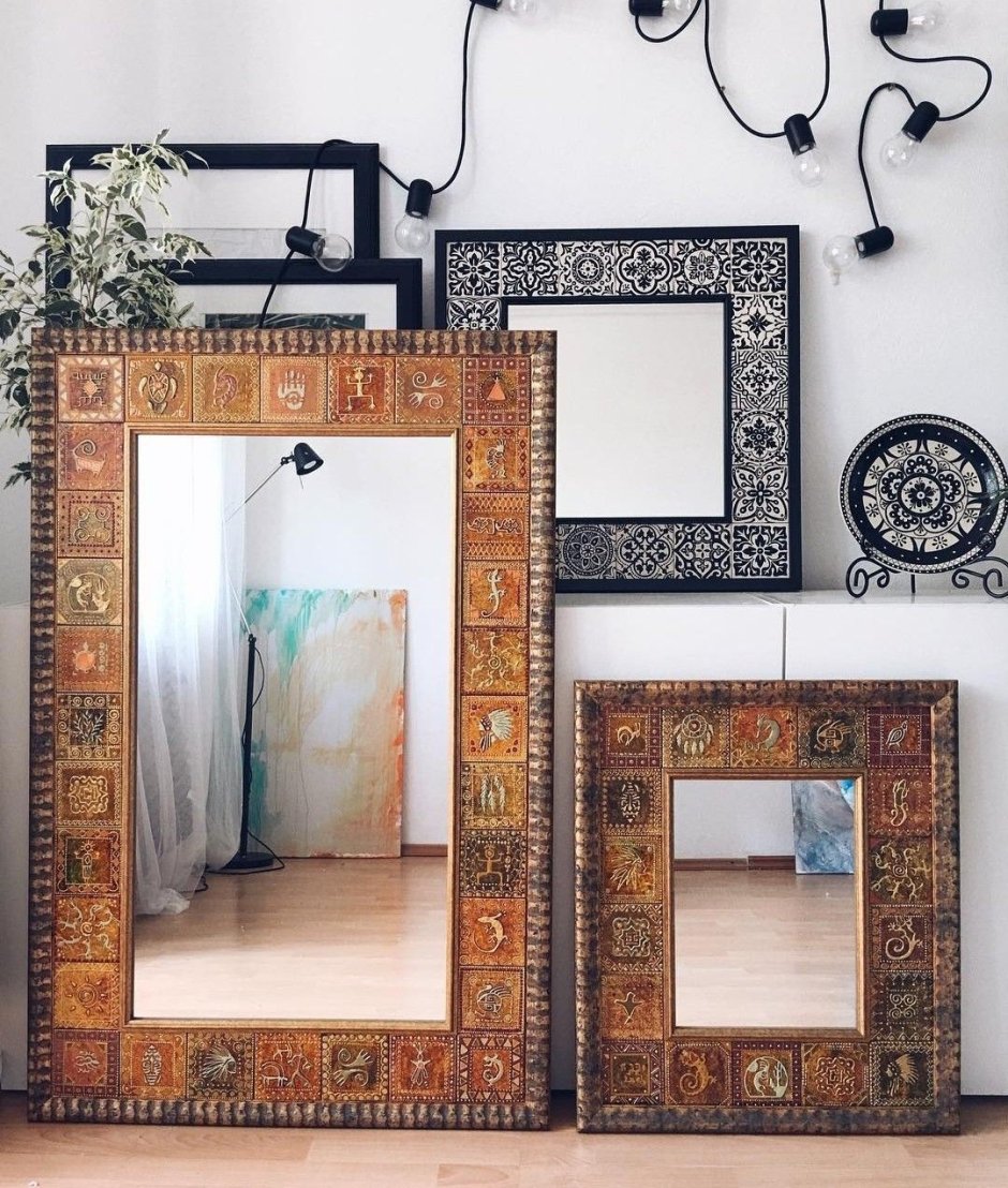 Рама для зеркала в стиле бохо