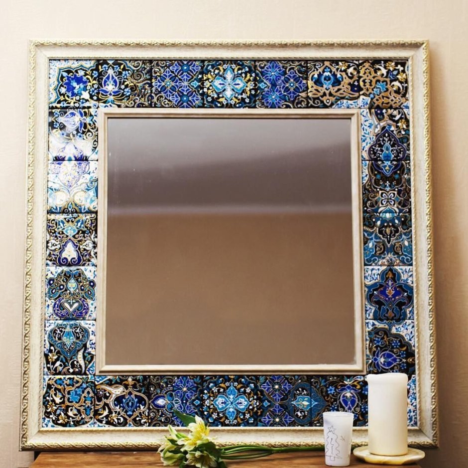 Декор рамы для зеркала
