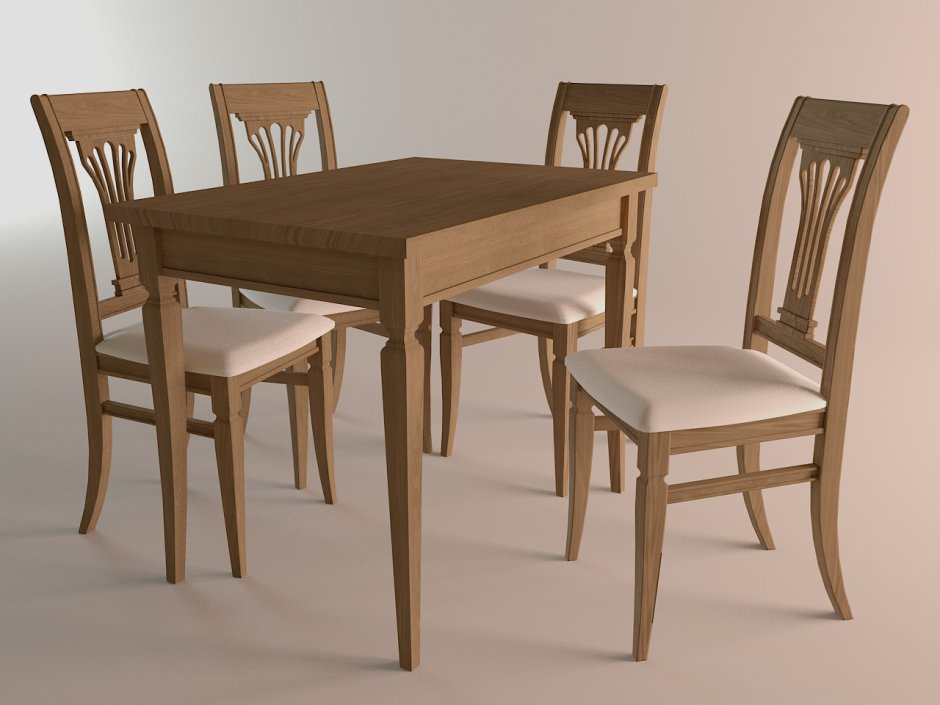 Столы и стулья из массива