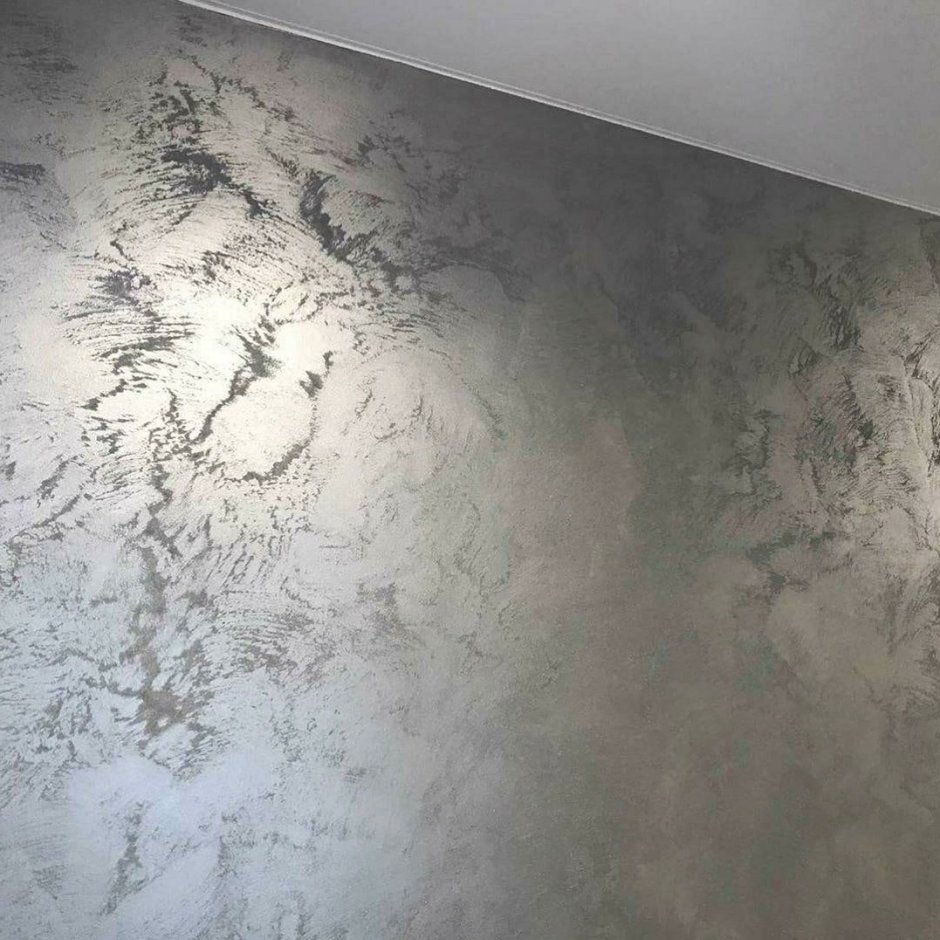 Декоративная штукатурка серебро