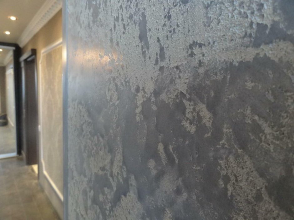 Штукатурка серая моющаяся декоративная для кухни